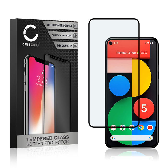 Skærmbeskytter glas til Google Pixel 5 - Tempered Glass (HD kvalitet / 3D Case-friendly / 0,33mm / 9H)