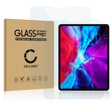 2x CELLONIC Skærmbeskytter til Apple iPad 12,9 2020 (A2229 / A2233) 3D Case-friendly 0,33mm Full Glue hærdet glas beskyttende cover