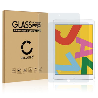 2x CELLONIC Skærmbeskytter til Apple iPad 10.2 2019, 2020, 2021 (7th, 8th, 9th Gen) 3D Full Cover 0,33mm Full Glue hærdet glas beskyttende cover