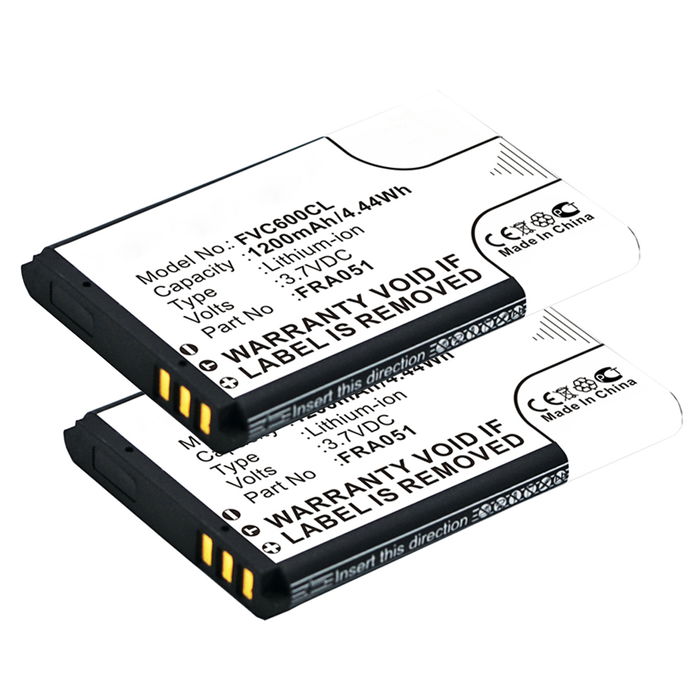 2x Battery til AVM Fritz Fon C6, DECT 1200mAh 3.7V fra CELLONIC