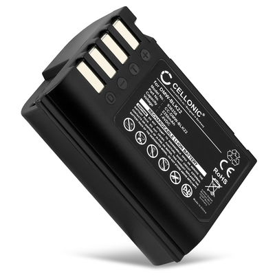 Batteri til Panasonic Lumix G9, GH5S, DC-S5, DC-GH6, DC-G9 II, DMW-BLK22 DMW-BLK22 (2250mAh, 7.4V) fra CELLONIC