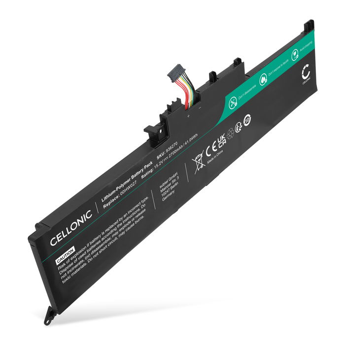 1x Batteri til Lenovo ThinkPad Yoga 260, Lenovo 00HW026, 00HW027, SB10F46464, SB10F46465 Bærbar computer - 2700mAh 14.8V 