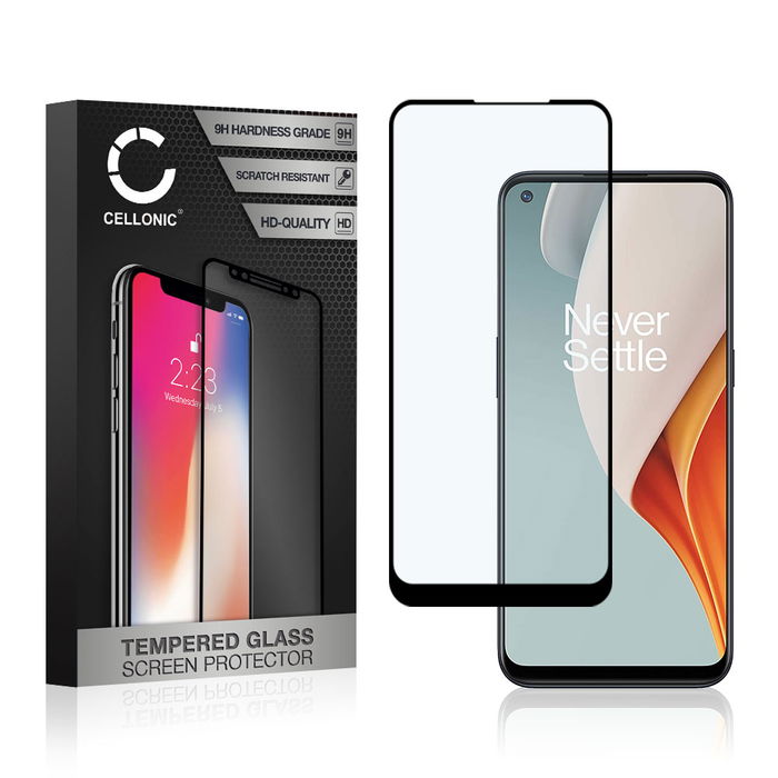 Skærmbeskytter glas til OnePlus Nord N100 - Tempered Glass (HD kvalitet / 3D Full Cover / 0,33mm / 9H)