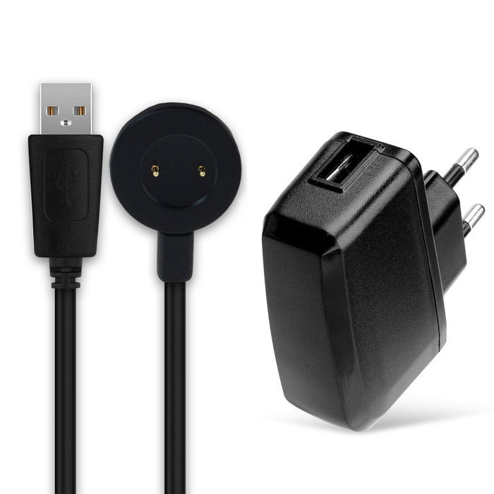 Oplader + USB Kabel til Huawei Watch GT2e / GT2 / GT / Honor Magic Watch 2, 1A Med indbygget opladningskabel