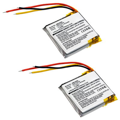 2x subtel Headset batteri til GSP753030 Nyt batteri til udskiftning 610mAh