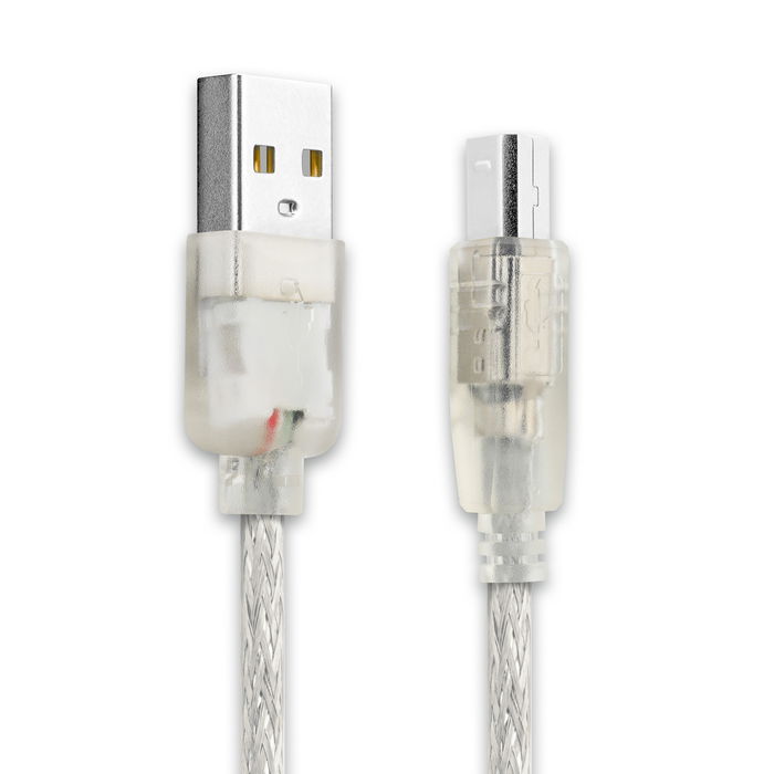 USB Kabel til auna MIC-900-RD / MIC-900B / MIC-900BL - Opladningskabel 3m PVC Datakabel Gennemsigtig