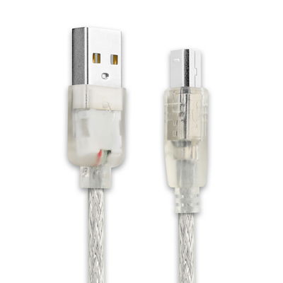 USB Kabel til auna MIC-900-RD / MIC-900B / MIC-900BL - Opladningskabel 3m PVC Datakabel Gennemsigtig