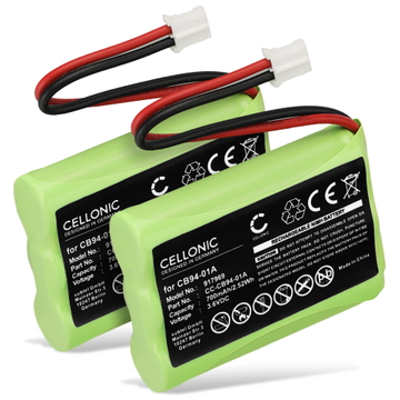 2x Batteri til Motorola MBP36; MBP33; MBP36PU; Graco A3940; Oricom SC700 (700mAh, 3.6V) fra subtel