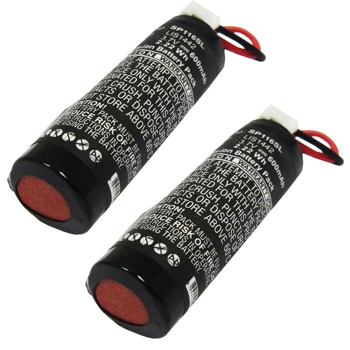 2x Batteri til Sony PlayStation Move Navigation Controller Skift Batteri 600mAh Accumulator Akku