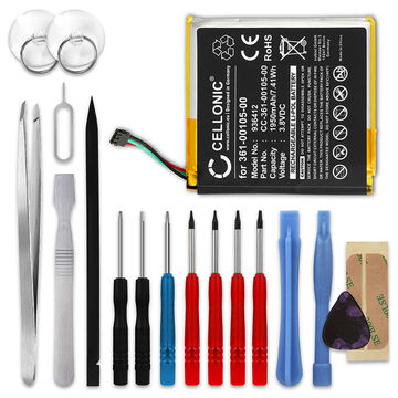 CELLONIC GPS Batteri til Garmin Edge 1030 + 17pc GPS Tool Kit 361-00105-00 1950mAh GPS Battery Replacement