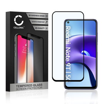Skærmbeskytter glas til Xiaomi Redmi Note 9T 5G - Tempered Glass (HD kvalitet / 3D Full Cover / 0,33mm / 9H)