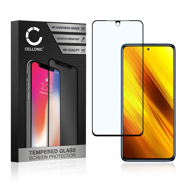 Skærmbeskytter glas til POCO X3 NFC - Tempered Glass (HD kvalitet / 3D Full Cover / 0,33mm / 9H)