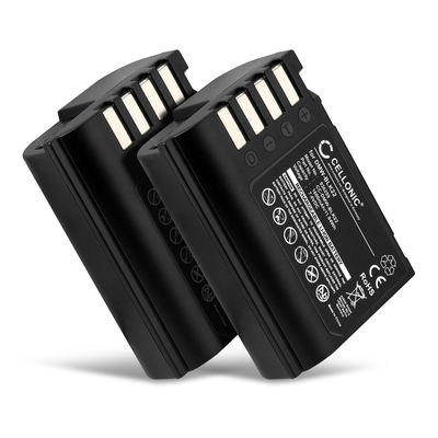 2x Kamera Batteri til Panasonic Lumix DC-GH5 II DC-GH6 DC-S5 G9 GH5 GH5S - DMW-BLK22 1600mAh Udskiftsningsbatteri til kamera