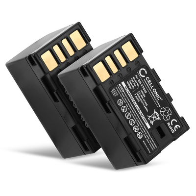 2x Nyt Kamera Batteri til JVC GC-PX100, GZ-HM200, GZ-MG330, GY-HM100, GR-D728, BN-VF808, N-VF823 - BN-VF808 BN-VF815 BN-VF823 BN-VF915 1500mAh skift batteri til kamera