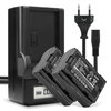 2x Batteri 2000mAh+ Oplader