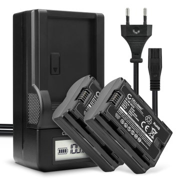 2x Kamera batteri til FujiFilm X-T4 / GFX 50S II / GFX100S / X-H2S - Udskift NP-W235 batteri + Oplader NP W235 ekstra batteri