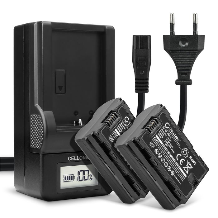 2x FujiFilm X-T5 Kamera batteri, nyt batteri 2000mAh eller som backup batteri + Oplader