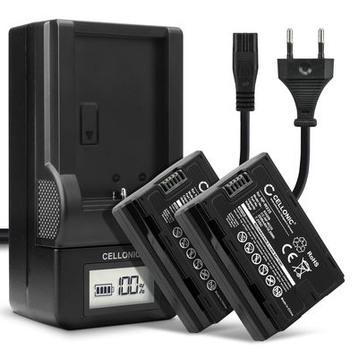 2x Kamera batteri til FujiFilm X-T4 / GFX 50S II / GFX100S / X-H2S - Udskift NP-W235 batteri + Oplader NP W235 ekstra batteri