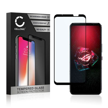 Skærmbeskytter glas til ASUS ROG Phone 5 / 5s / 5s Pro - Tempered Glass (HD kvalitet / 3D Full Cover / 0,33mm / 9H)