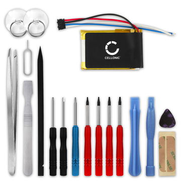 CELLONIC GPS Batteri til Garmin Edge 130 / Edge 130 Plus + 17pc GPS Tool Kit 361-00086-02 150mAh GPS Battery Replacement