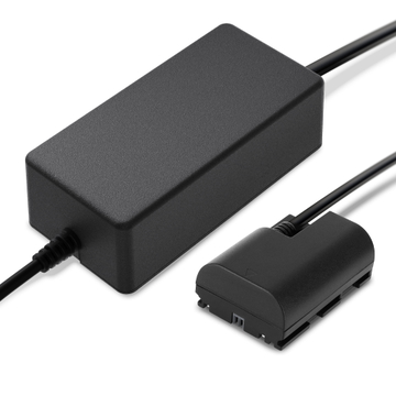 Strømforsyning til Canon XC10; EOS 5D Mark II, III, IV; WFT-E5 – 8.1V 0.7A x1 / 0.5A x2 16.2W + DC-kobler (Dummy-batteri) fra CELLONIC