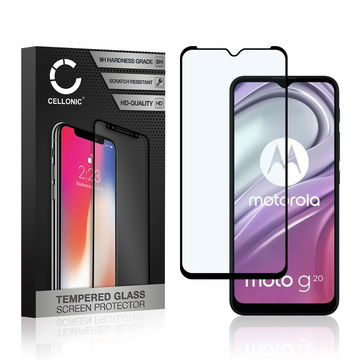 Skærmbeskytter glas til Motorola Moto G20 / Moto G50 - Tempered Glass (HD kvalitet / 3D Full Cover / 0,33mm / 9H)