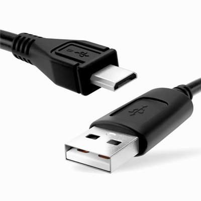 USB Kabel til JBL Charge 1, 2, 3, Flip 2, 3, 4, Go, 2, Tuner, Clip 1, 2, 3, Link 10, 20, Pulse 1, 2, 3 - Opladningskabel 1m 1A PVC Datakabel sort