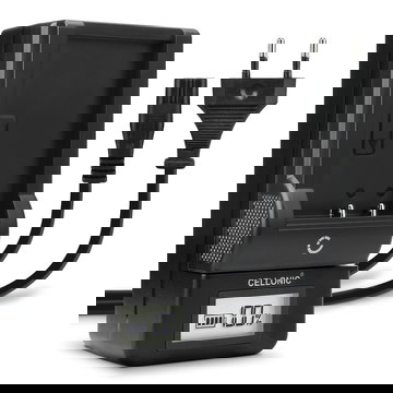 CELLONIC LCD GPS Charger for Garmin Alpha 100 / Montana 600, 600T, 610, 680, 680t, 650, 650t / Monterra / VIRB Elite 1.4 GPS Batteries | Smart Battery Charger