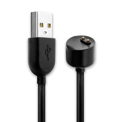 USB Smart Watch Charger for Amazfit Band 5 / Xiaomi Mi Band 5 / Mi Band 6 Hurtig opladning 1A Datakabel Smartwatch Fitness Tracker PVC - Sort