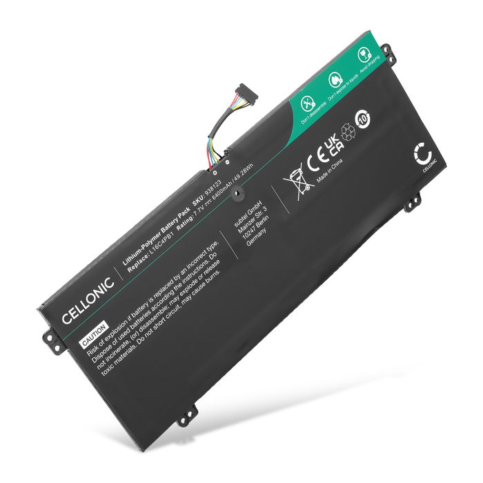 Batteri til Lenovo Yoga 720-13IKB, Yoga 720-13IKBR, Yoga 730-13IWL Bærbar computer - 6400mAh 7.7V 