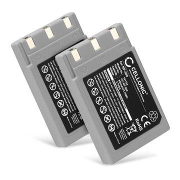 2x Batteri til Konica Minolta DiMAGE G500 G600, Digital Revio KD-500Z KD-420Z KD-400Z NP-500 NP-600 DR-LB4 (850mAh, 3.7V) fra CELLONIC