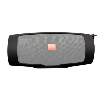 subtel Silikone cover til JBL Charge 4 Cover Blødt beskyttende Bumper Travel Carry Carry Speaker Shell Skin Shockproof Vandtæt Vandtæt Gummi Hull Housing - Sort