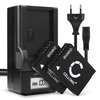 2x Batteri 890mAh+ Oplader