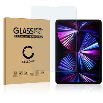 CELLONIC Screen Protector for Apple iPad Pro 11 (2018,2020,2021,2022) Tablet Screen Cover Film - 3D Case-friendly 0,33mm Full Glue Gennemsigtig glas til skærmbeskytter hærdet i 9 timer