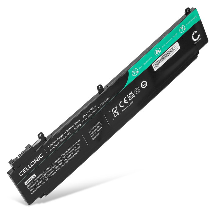 1x Lenovo ThinkPad T470s Batteri 2000mAh fra Cellonic
