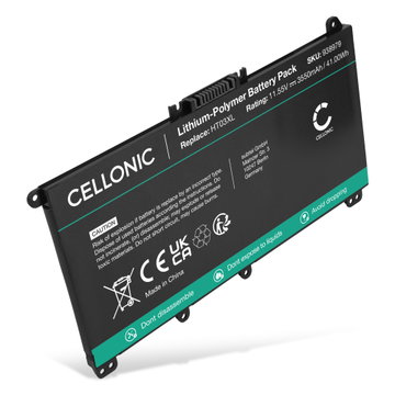Batteri til HP Pavilion 15, 250 G7, 255 G7, HT03XL, ht03041xl, L11119-855 Bærbar computer - 3400mAh 11.55v 