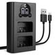 Dobbeltoplader + USB-kabel