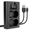 Dobbeltoplader + USB Kabel