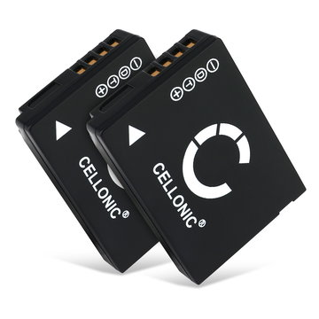 2x Kamera Batteri til Leica V-LUX 20 V-LUX 30 V-LUX 40 - BP-DC7 890mAh Udskiftsningsbatteri til kamera