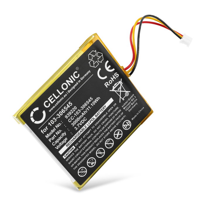 Batteri til Visonic PowerMaster 360R - Reservebatteri 103-306545 3000mAh udskiftsningsbatteri