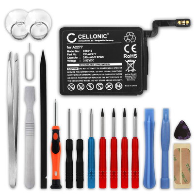 Smartwatch Batteri til Apple Watch 5 - 40mm, Watch SE - 40mm - A2277 240mAh + Værktøj Set udskiftsningsbatteri