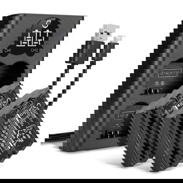 2x NP W235 Battery for FujiFilm X-T4 / GFX 50S II / GFX100S / X-H2S 2000mAh Camera Battery Replacement NP-W235 + Dual Charger