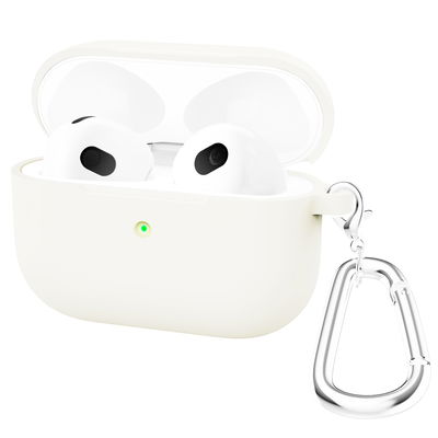 Lomme til Apple AirPods 3 - Silikone, hvid taske lomme sag