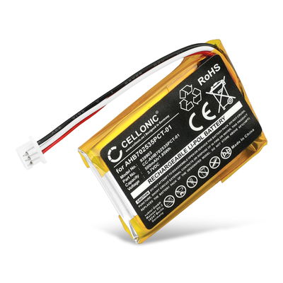 Battery for Sennheiser Momentum True Wireless 3, 2, 1 (Charging Case) AHB702535PCT-01 (500mAh, 3.7V) from CELLONIC