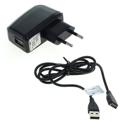 Oplader + USB Kabel til FitBit Surge, 1A Med indbygget opladningskabel