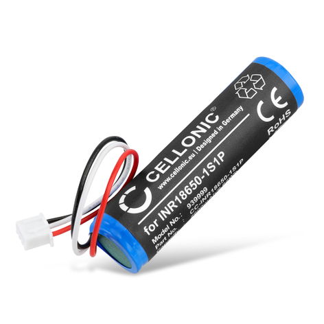 Batteri til Theradome LH40; LH80, LH80 Pro INR18650-1S1P (2600mAh, 3.7V) fra CELLONIC