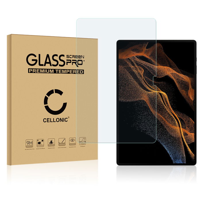 CELLONIC Skærmbeskytter til Samsung Galaxy Tab S8 ultra X906B 2.5D 0,33mm Full Glue hærdet glas beskyttende cover