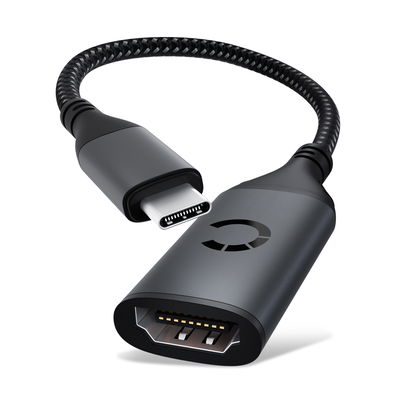 USB C Kabel til TV, Camera, DVD / Blu-ray Player, Gaming Console & Co. - HDMI > micro HDMI TV, DVD, Blu-Ray, Kamera, Skærm - 15cm USB C til HDMI Standard (Type A) Ledning
