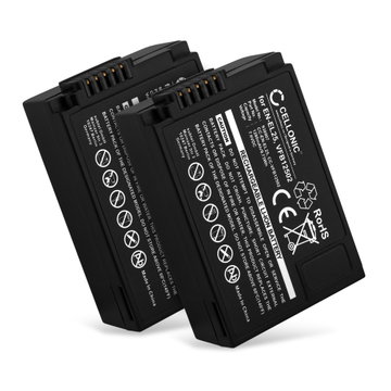 2x Kamera Batteri til Nikon Z fc / Z 50 / Z 30 - EN-EL25, VFB12502 1280mAh Udskiftsningsbatteri til kamera