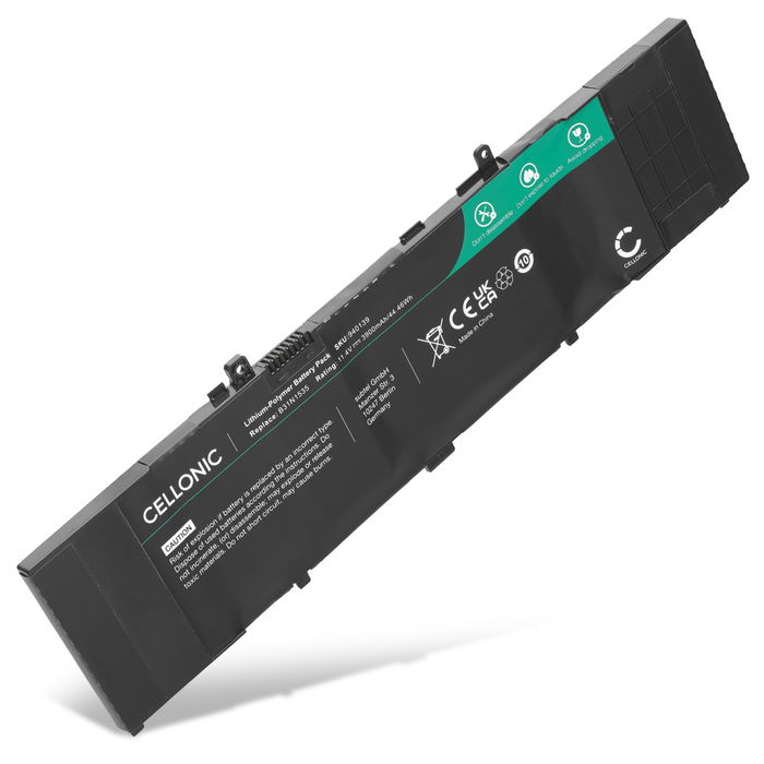 Battery for ASUS UX310, UX310UA, UX410UAK, UX310UQ, UX410UA, UX310UQK, B31N1535 11.4V 3900mAh from CELLONIC